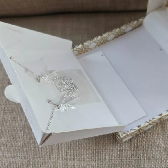 Disney Necklace Initial C Silver Tone Sterling Silver Minnie Mouse Jewelry $70 - Picture 8 of 10